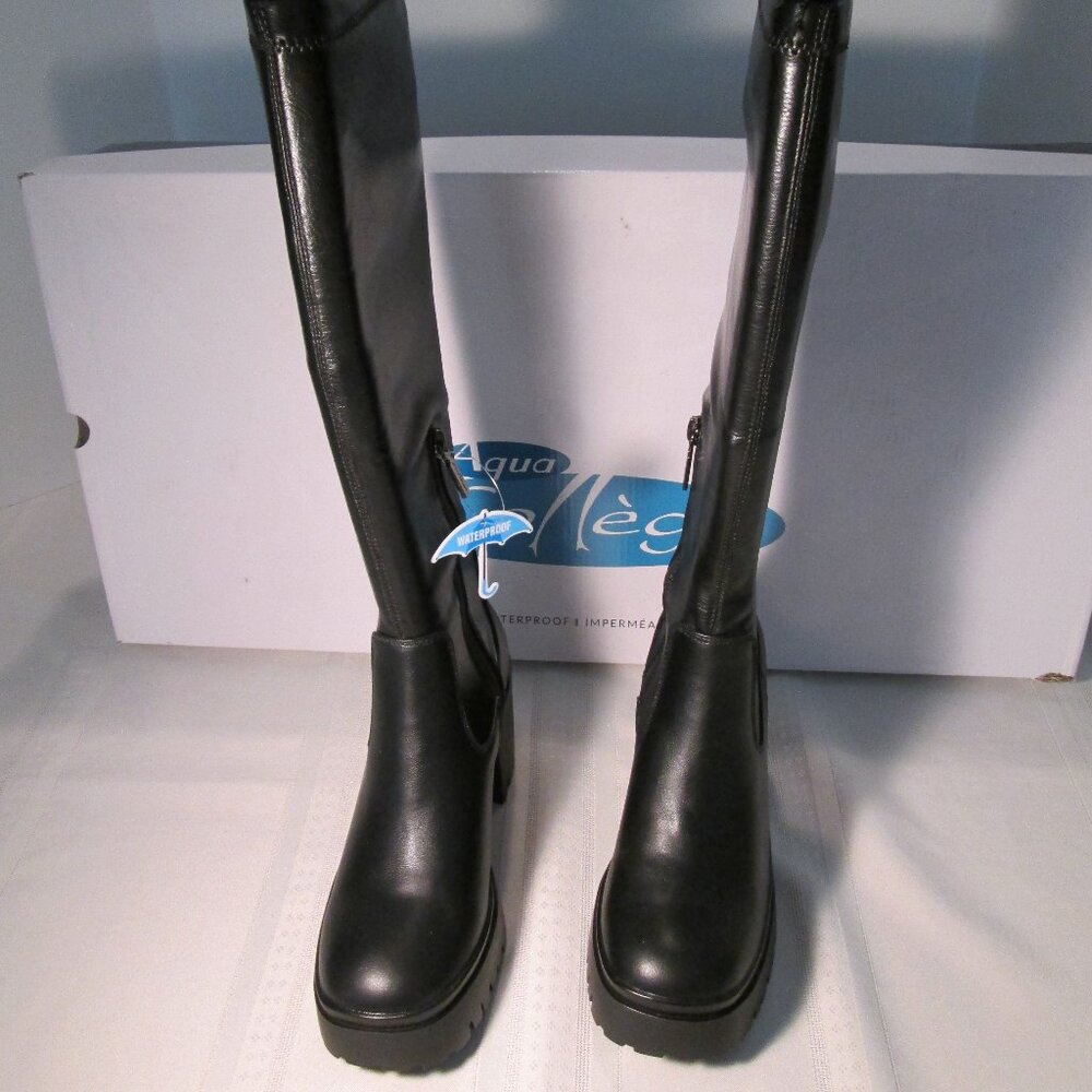 Aqua College Waterproof Ria Tall Stretch Boots Sz 6 NIB - Picture 12 of 13